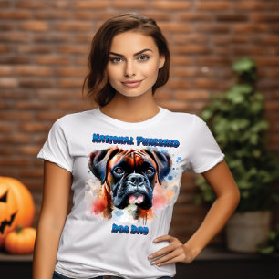 Camiseta Majestic Boxer Dog honra el Día de Purebautismo