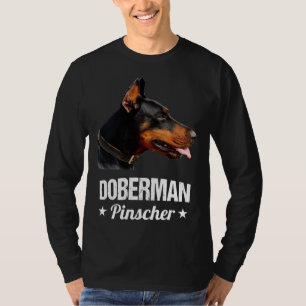Camiseta Majestic Doberman Pinscher Diseño de Arte Animal