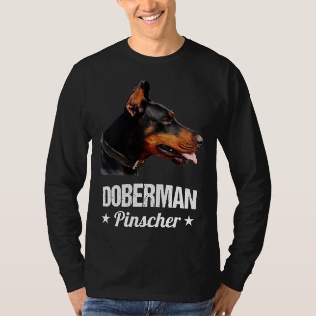 Camiseta Majestic Doberman Pinscher Diseño de Arte Animal (Anverso)