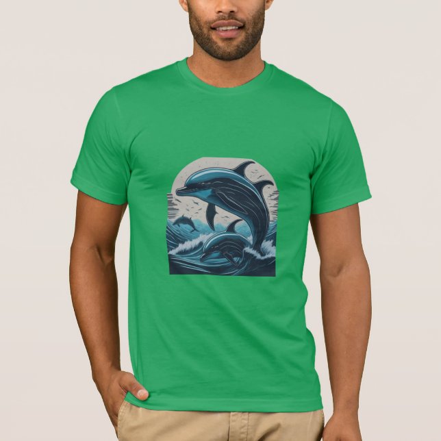 Camiseta Majestic Dolphins Splash (Anverso)