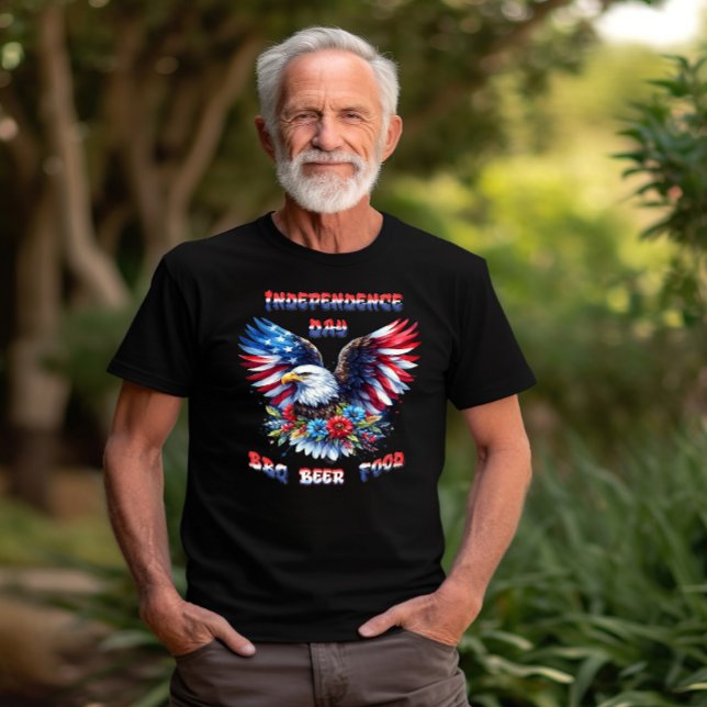 Camiseta Majestic Eagle Florece Día de la Independencia (Subido por el creador)