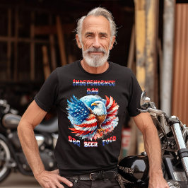 Camiseta Majestic Eagle Patriotic Pride Día de la Independe