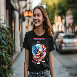 Camiseta Majestic Eagle Patriotic Pride Día de la Independe