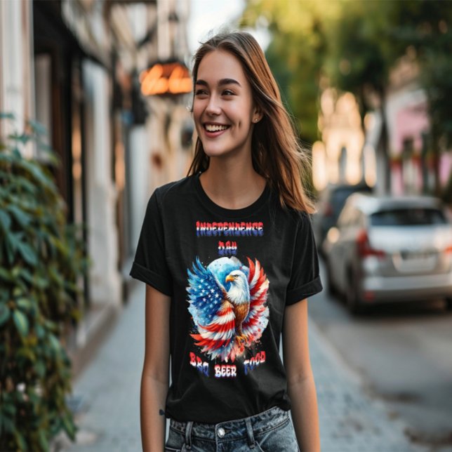 Camiseta Majestic Eagle Patriotic Pride Día de la Independe (Subido por el creador)