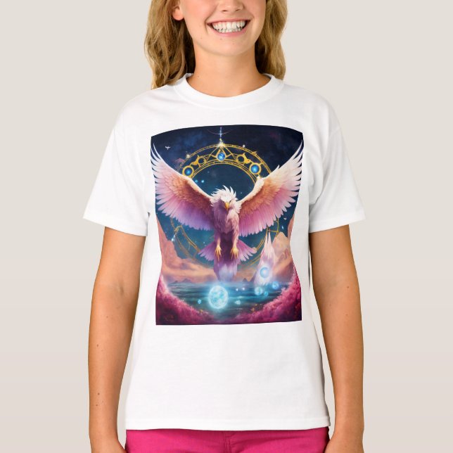 Camiseta "Majestic Falcon: Una asombrosa pieza de arte" (Anverso)