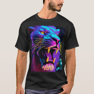 Camiseta Majestic Geometric Lion Head Isometric
