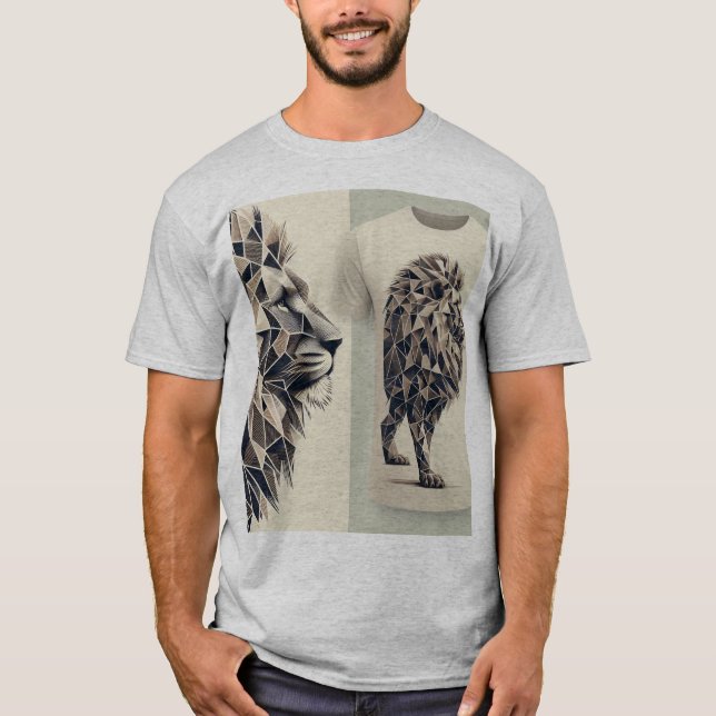 Camiseta Majestic Geometric Lion Tee (Anverso)