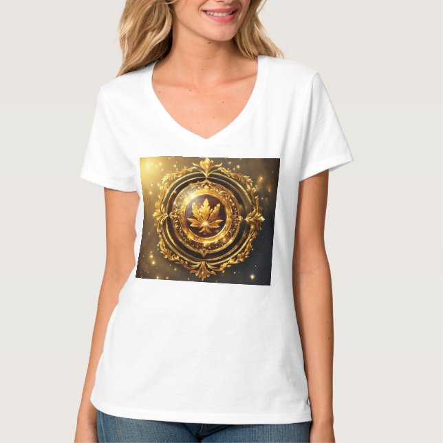 Camiseta Majestic Golden Laurel Emblem (Anverso)