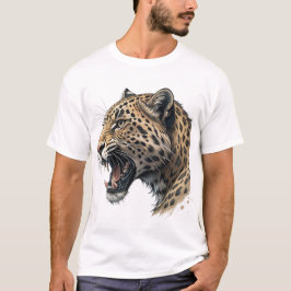 Camiseta Majestic Leopard Portrait Men's Graphic T-Shirt