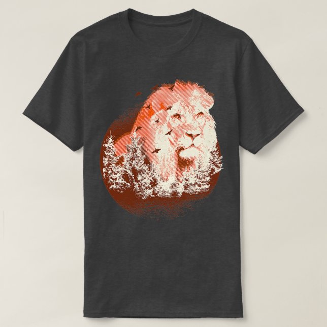 Camiseta Majestic Lion Artwork (Diseño del anverso)