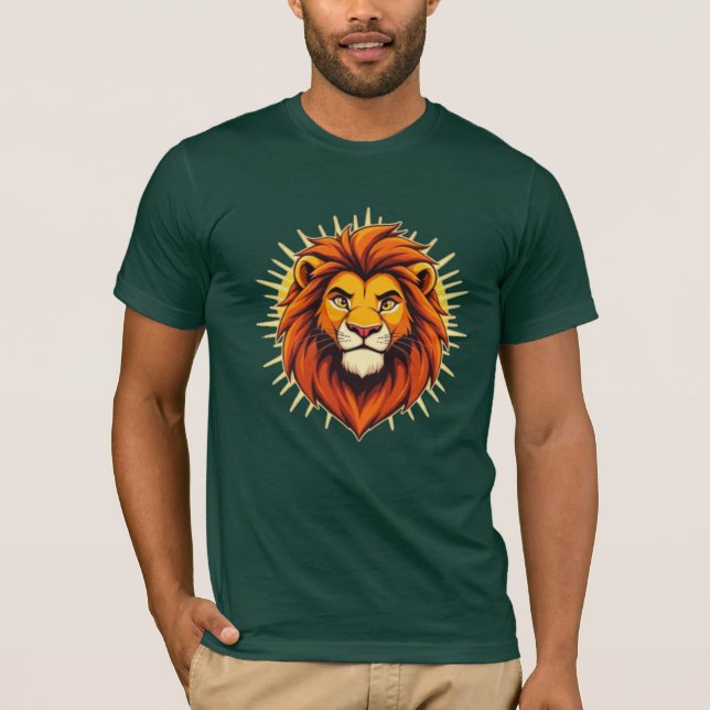 Camiseta Majestic Lion – King of Power and Authority (Anverso)