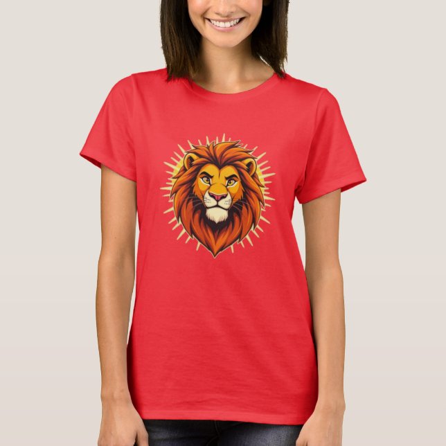Camiseta Majestic Lion – King of Power and Authority (Anverso)