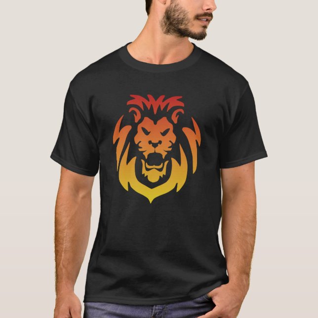 Camiseta Majestic Lion Lion Head Face (Anverso)