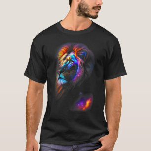Camiseta Majestic LIon Rainbow Galaxy LIon