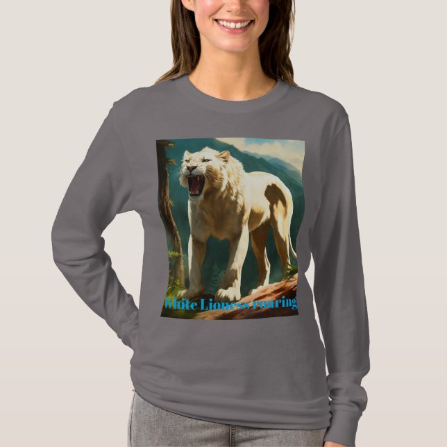 Camiseta "Majestic Lioness Roar long-sleeve" (Anverso)