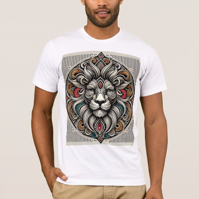 Camiseta Majestic Mandala Lion (Anverso)