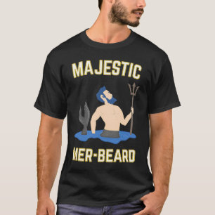 Camiseta Majestic Mer Beard Merman Manly
