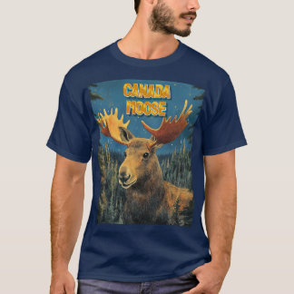 Camiseta Majestic Moose Canada - Un audaz tributo a la natu
