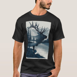 Camiseta "Majestic Mountain Deer T-Shirt"