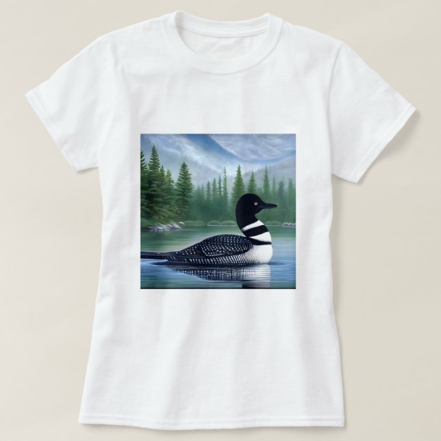 Camiseta Majestic Northern Wilderness Loon (Diseño del anverso)