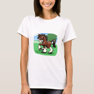 Camiseta Majestic Personalizado Borrador de Caballo