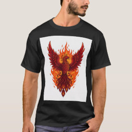 Camiseta Majestic Phoenix Flame Design | Arte vectorial neg