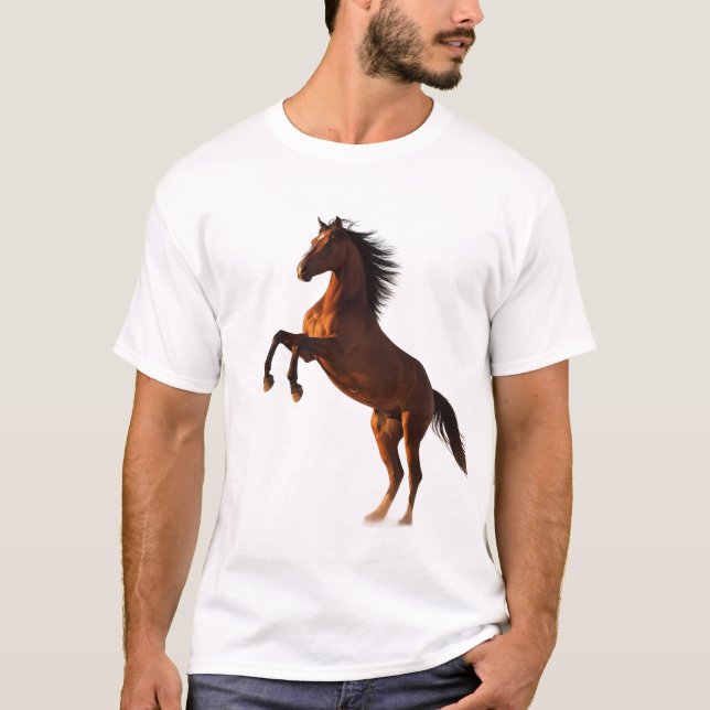 Camiseta Majestic Rearing Horse Artwork (Anverso)