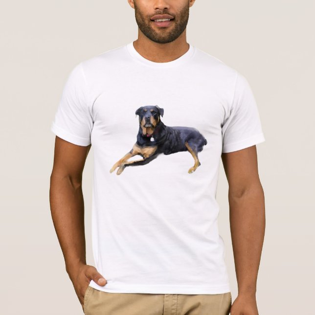 Camiseta Majestic Rottweiler: Serenity in Strength (Anverso)