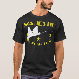 Camiseta Majestic Sea Flap Sea Animal Lover Manta Ray
