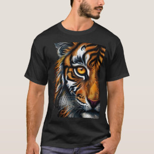 Camiseta "Majestic Tiger Gaze T-Shirt – Bold Wildlife Art o