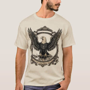 Camiseta Majestic Vintage Eagle Engraving