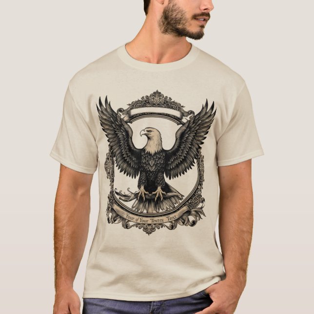 Camiseta Majestic Vintage Eagle Engraving (Anverso)
