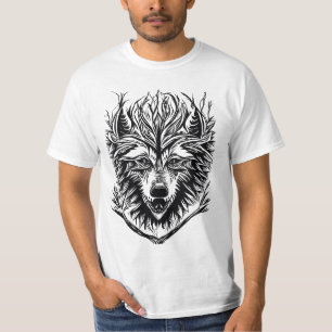 Camiseta Majestic Wolf Tattoo