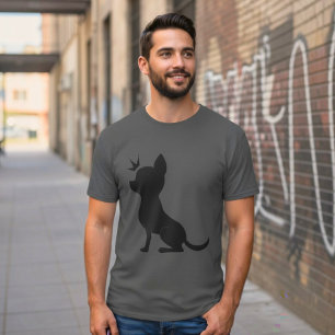 Camiseta Majestuosa Corona de Chihuahua, Amante de Perros D