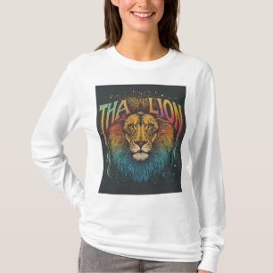 Camiseta majestuosa de retrato de león