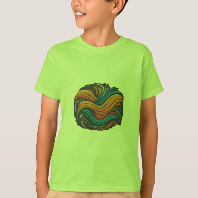 Camiseta majestuosa del paisaje montañoso. (Anverso)