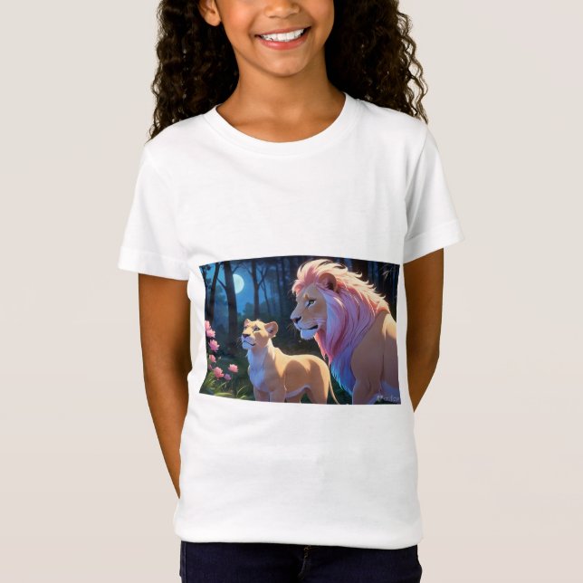 Camiseta Majestuosa León y camiseta para niños leo (Anverso)