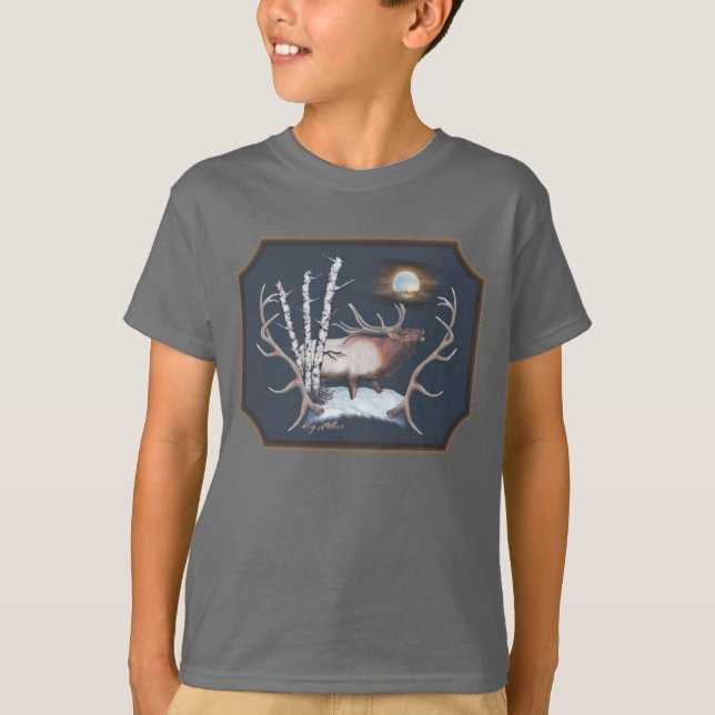 Camiseta Majestuoso alce toro (Anverso)