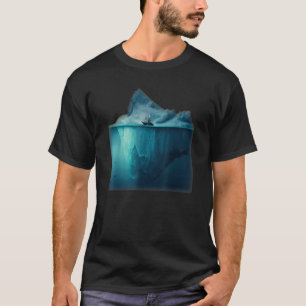 Camiseta Majestuoso Bajo La Isla De Iceberg Infraestructura