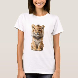 Camiseta Majestuoso cachorro de león con diadema tribal