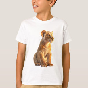 Camiseta Majestuoso cachorro de León Dorado para Niños
