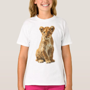Camiseta Majestuoso cachorro de león dorado valientes niños