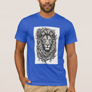 Camiseta Majestuoso diseño de tatuaje de amistad con leones