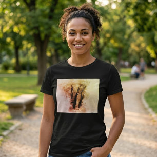 Camiseta Majestuoso Elefante Africano Macho Caminando Acuar