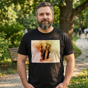 Camiseta Majestuoso Elefante Africano Macho Caminando Acuar