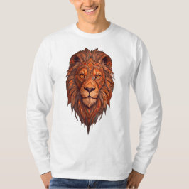 Camiseta Majestuoso emblema de leones tribales, diseño