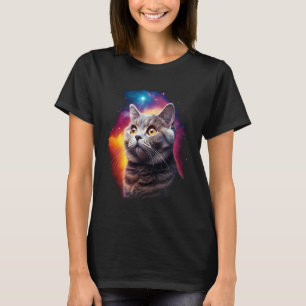 Camiseta Majestuoso gato británico de pelo corto en el espa