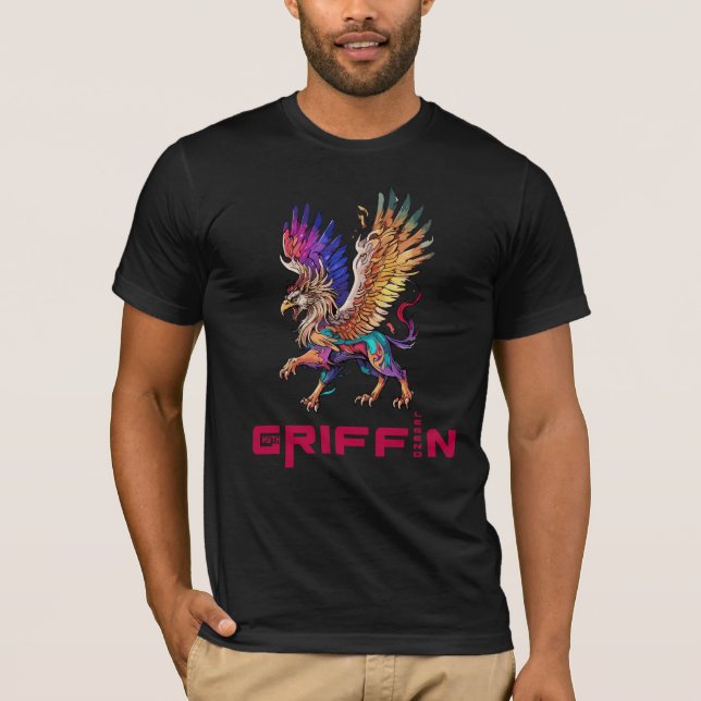 Camiseta Majestuoso Griffin - Guardián de los Cielos (Anverso)