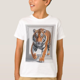 Camiseta Majestuoso Ilustracion de tigres 3D | Hiper realis