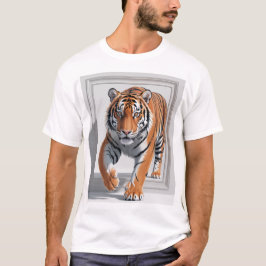 Camiseta Majestuoso Ilustracion de tigres 3D | Hiper realis